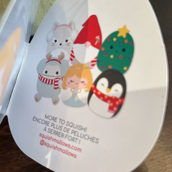 SQUISHMALLOWS 12" Plush Holiday ANGEL Nicky Yellow Hair Gold Halo Silver Wings - Picture 10 of 10